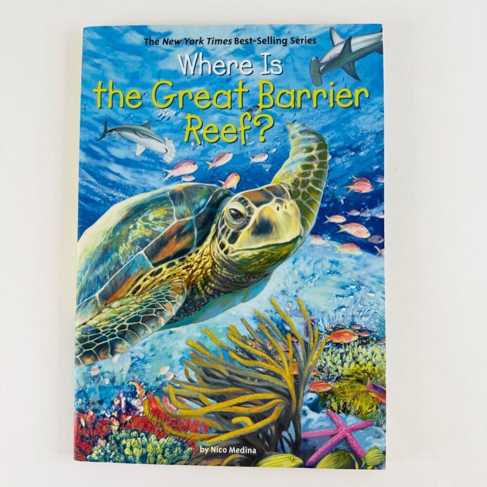 2/$6 Where is the Great Barrier Reef? book by Nico Medina-WhoHQ (Paperback)